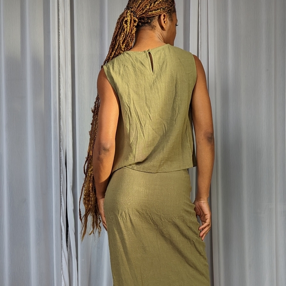 NWT Women's Linen Muscle Tee - Eye to Eye | Size Small - Picture 3 of 11